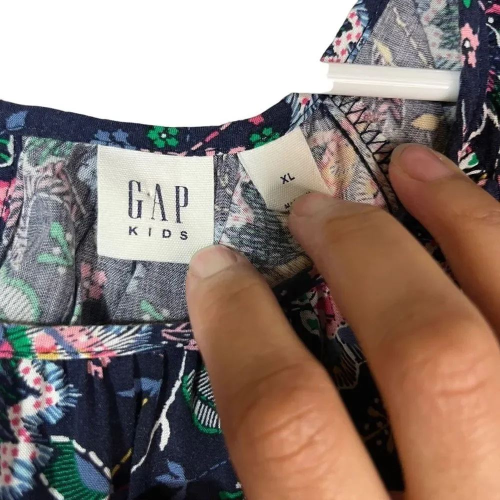 Gap Girls Flower Print Dress Size XL‎